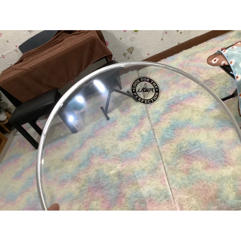 หนังกลองใส1ชั้นใช้เป็นหนังบนและหนังล่างกลองทอมได้มีขนาด12-16นิ้วราคา1ผืน - รูปที่ 2