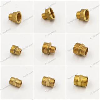 ข้อต่อทองเหลือ เพิ่มเกลียว-ลดเกลียว ขนาด 1/2",3/4"และ1"