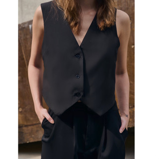 AHT079 Button suit vest