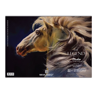 540x380mm MUSEO The LEGEND Studio Watercolor Block Woodpulp สมุดสีน้ำ มูซิโอ้ เดอะเลเจนด์ กาว4ด้าน