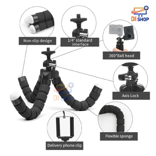 ขาตั้งกล้อง ขาตั้งมือถือ หนวดปลาหมึก Gorillapod Flexible Tripod Octopus tripod (Size S)