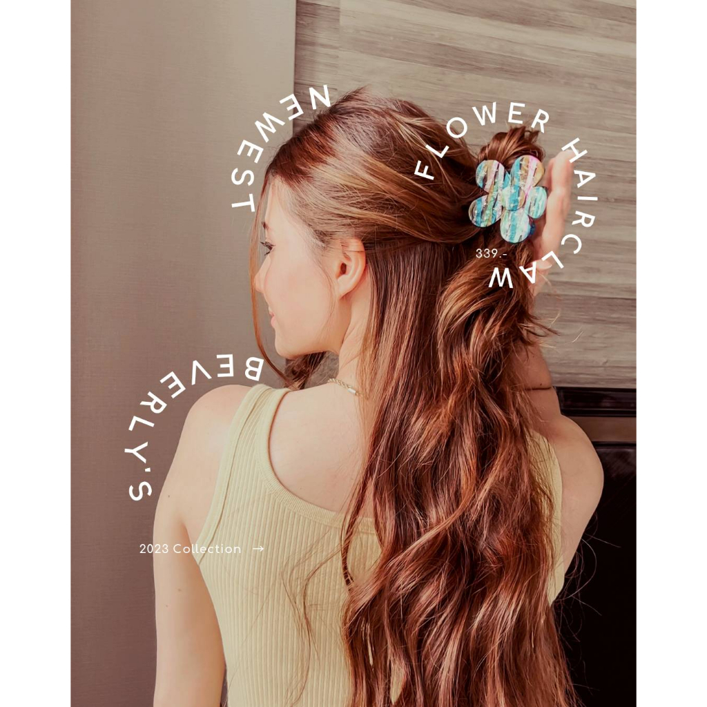 Quality Hair Claw : Flower Hair Claw Hair Clip : กิ๊ฟหนีบผมทรงดอกไม้ จากแบรนด์ Beverly’s ราคา ถูกที่สุด ดีลบีเคเค แกลเลอรีภาพที่ 7