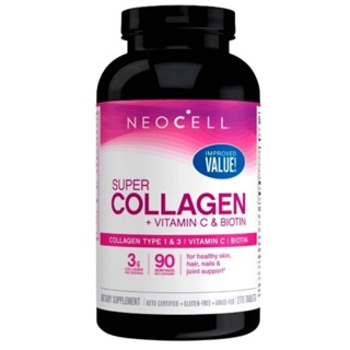 🔥ของใหม่🔥ของแท้💯% NeoCell Super Collagen+C with biotin 270 เม็ด   นีโอเซล นีโอเซลคอลลาเจนนีโอเซลส์และไบโอติน