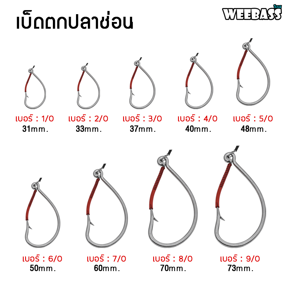 WEEBASS ตาเบ็ด – รุ่น เบ็ดตกปลาช่อน ชะโด ชุดเบ็ดตกช่อนชะโด ชุดเบ็ดสำเร็จ ราคา ถูกที่สุด ดีลบีเคเค แกลเลอรีภาพที่ 2