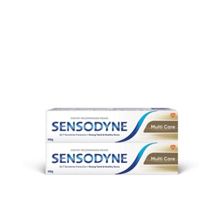 Sensodyne ยาสีฟัน สูตร มัลติแคร์ 160 g แพ็ค 2 ช่วยลดอาการเสียวฟัน ช่วยให้ฟันแข็งแรงและป้องกันฟันผุ