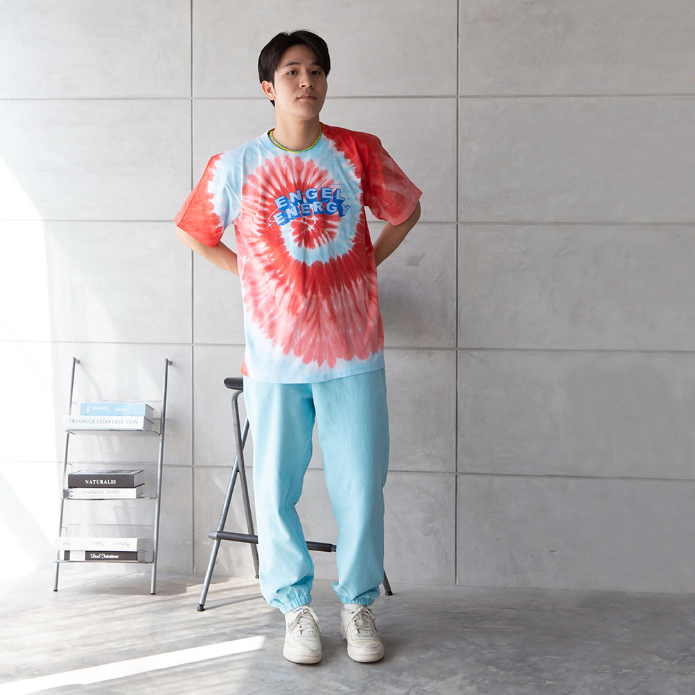Hidden Folder (Engel Energy : Tie-dye) เสื้อยืดมัดย้อม แฮนแมด สีสันสดใส ใส่อยู่บ้าน วันหยุด