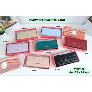 กระเป๋าสตางค์ใบยาว  3 พับ แบรนด์ PIMMY (พิมมี่) FY207-27