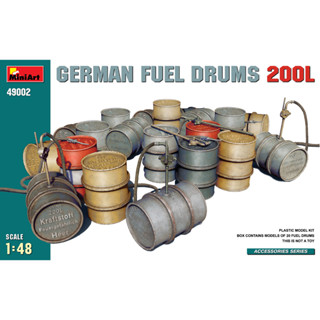 MINIART 49002 GERMAN FUEL DRUMS 200L [1/48]