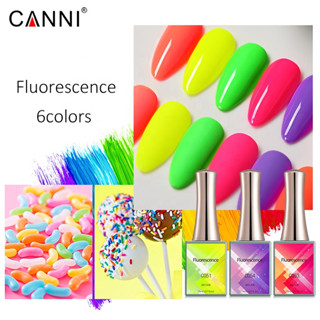 CANNI สีแจ่ม เซ็ท 6 ขวด สีทาเล็บเจล ยาทาเล็บเจล สีเจลทาเล็บ