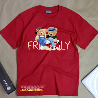 เสื้อยืดลาย"หมี Frendly" #เสื้อยืดหมี #เสื้อยืดไซส์ใหญ่ #LICKPUK #ขายส่งเสื้อยืด