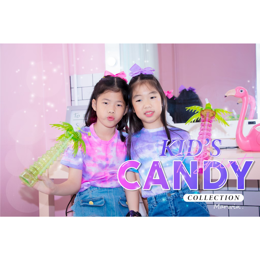 เสื้อเด็ก เสื้อมัดย้อม "แคนดี้" Candy Cotton100%