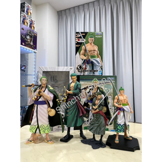 โมเดลวันพีชแท้💯(มือ2มีกล่อง/ไม่มีกล่อง) โซโล Onepiece Zoro ichibankuji,Zoro Grandista manga, Zoro Creator x Creator