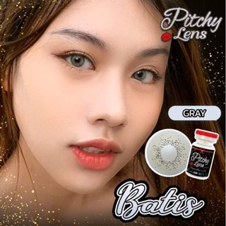 คอนแทคเลนส์ รุ่น Batis ยี่ห้อ Pitchylens สายฝอ มีสีเทา ตาล ฟ้า เขียว สายตาปกติ