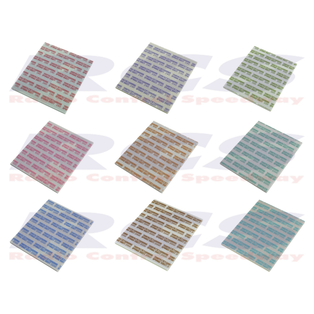TAMIYA SANDING SPONGE SHEET กระดาษทรายฟองน้ำ 87147, 87148, 87149, 87150, 87161, 87162, 87163, 87170 และ 87171