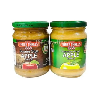 APPLE SAUCE THREE THREES 250 g. / Country Style ซอสแอปเปิ้ลชนิด บดละเอียด ขยาด 250 กรัม