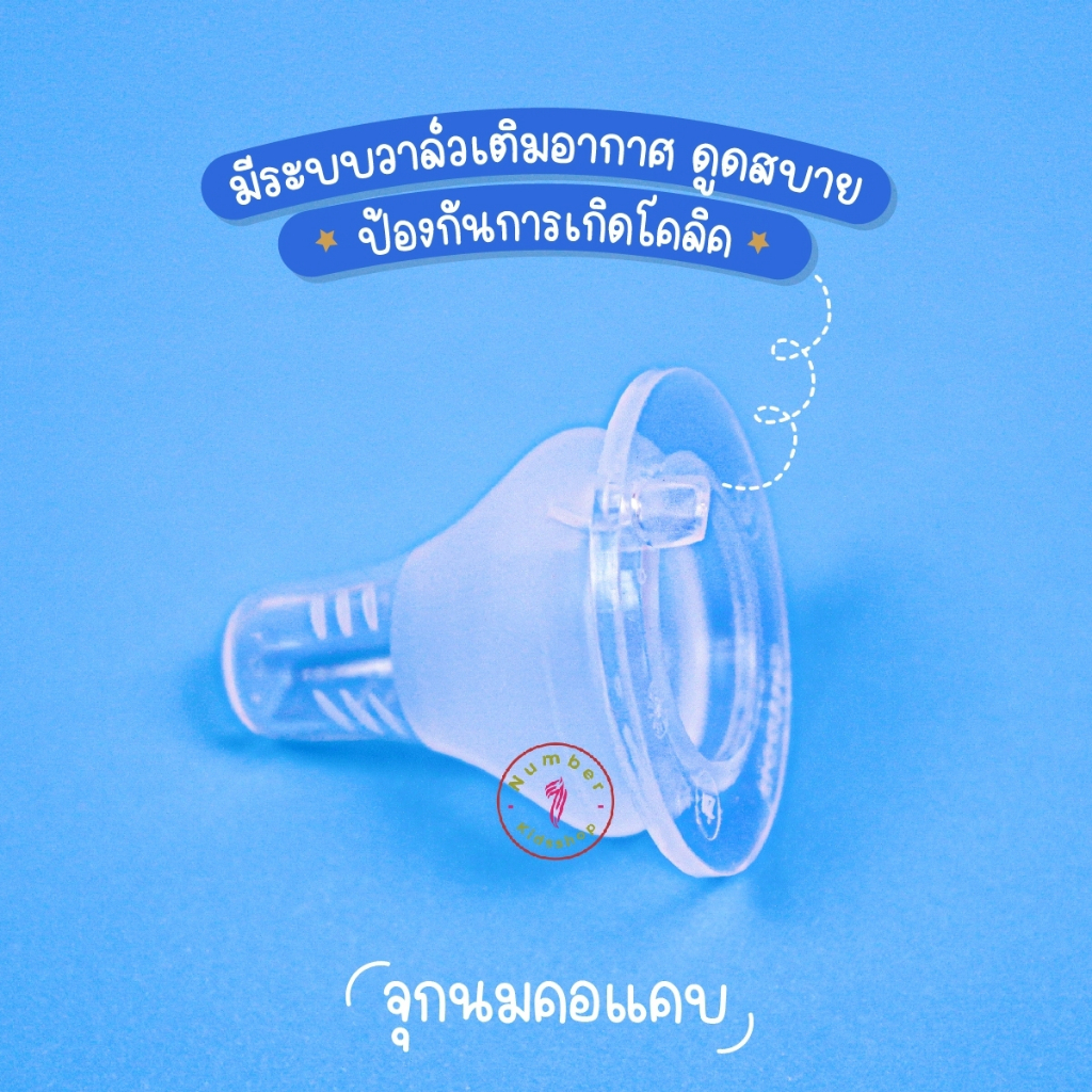 Attoon (แอทตูน) จุกนมคอแคบ จุกนมรุ่นหลายรู ควบคุมการไหลด้วยปริมาณรู ป้องกันการสำลัก นุ่มเสมือนนมแม่