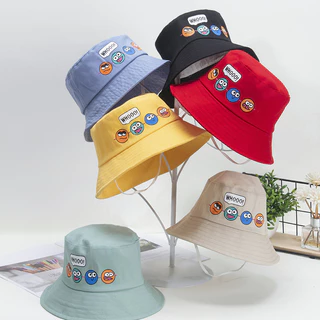 หมวกแฟชั่นเด็ก หมวกบักเก็ตเด็ก 2-5 ขวบ แฟชั่น Bucket มีสายคล้องคาง