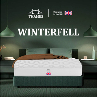 Thames [9นิ้ว] ที่นอนยางพาราแท้ รุ่น Winterfell ที่นอน ยางพารา 100% แก้ปวดหลัง latex mattress สัมผัสนุ่ม กระจายแรงกดทับ