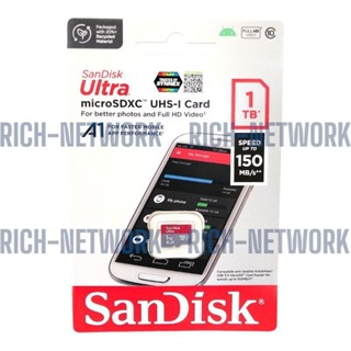 (ของแท้ 100%) เมมโมรี่ SanDisk 1TB Ultra A1 Micro SDHC UHS-I