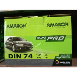 Amaron din74รับประกัน 2ปีขนาดกว้าง18 ยาว28 สูง19 เซนติเมตรRevo2.4 Fortuner2.4D-max2019+BT50pro