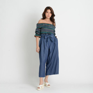 C&amp;D Linen Pants ขายาวสีกรม เนื้อผ้าลินินพรีเมี่ยม (CZT7NV)