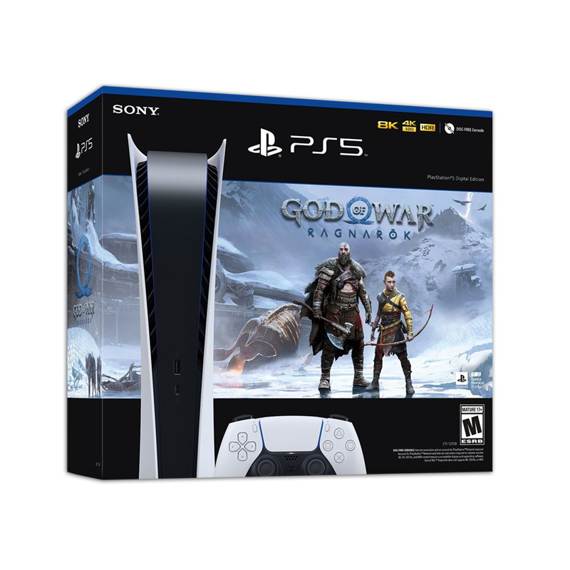 [เครื่องเกมส์] NEW!! PlayStation 5 Digital Console God of War Ragnarok Bundle