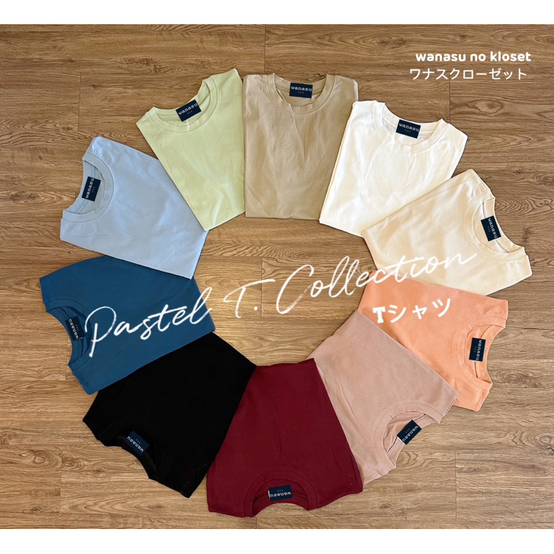 เสื้อยืดแขนสั้น ใส่สวย เนื้อนุ่มมาก Pastel T Collection by wanasu