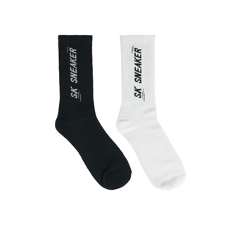 SK SNEAKER BASIC LOGO SOCKS สินค้ามี 2 สีให้เลือก