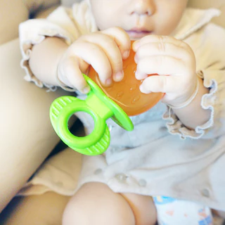 Pur ยางกัดน้ำสเตอริไลส์ แช่เย็น ลาย ผลไม้ Water Filled Teether