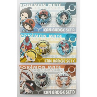 เข็มกลัดอนิเมะ CAN BADGE SET POKEMON MATE (3 cm.) เช็ต2ชิ้น