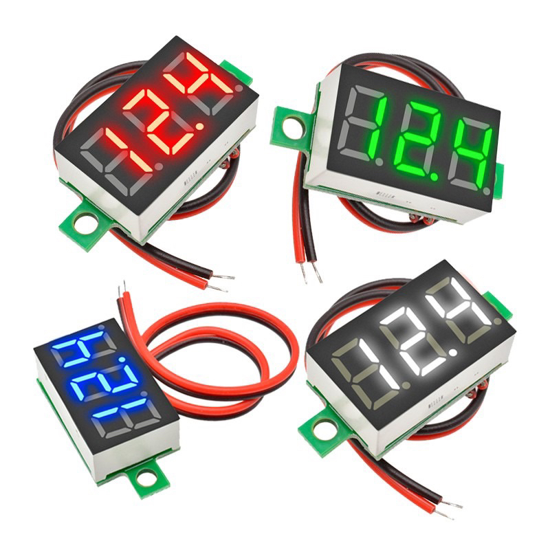 วัดโวลต์มินิ ดิจิทัล DC 4.7-24V ขนาดเล็ก