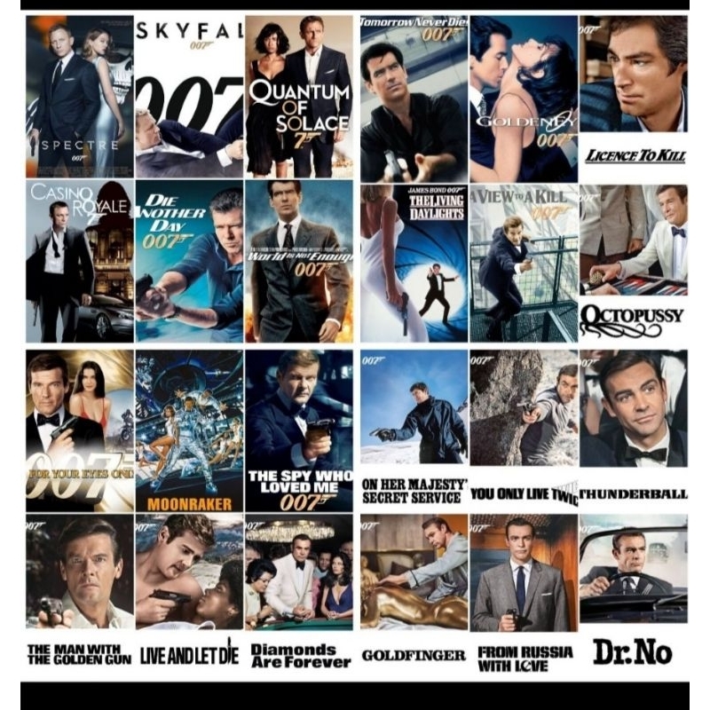 USB flash drive หนังดัง james bond 007 รวม 25 ภาค  ภาพชัดHD master เสียงพากย์ไทย สำหรับทีวีที่มีช่อง