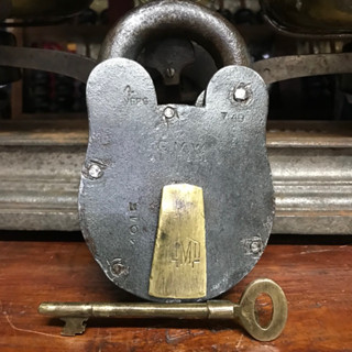 Vintage Security Padlock G.M.W 1945 แม่กุญแจสมัยโบราณ กุญแจโบราณ เก่า หายาก