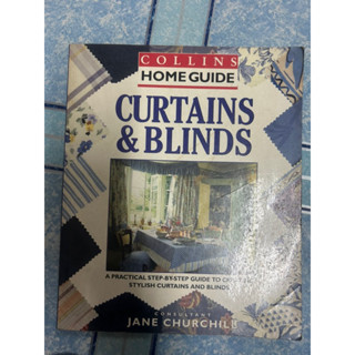 Collins home guide Curtains &amp; blinds คู่มือ บ้าน ผ้าม่าน และ มู่ลี่ เนื้อหาภายใน ภาษาอังกฤษ