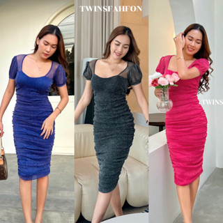 New Baby doll long dress แขนจั๊มตุ๊กตา มาในชุดยาวเรียบหรูออกงานได้  Free Size | Twinsfahfon