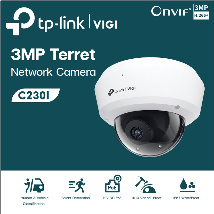 TP-LINK VIGI C230I 3MP IR Dome Network Camera