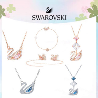 THAI🏅Swarovski สร้อยคอ Swarovski แท้ Dazzling Swan Y Necklace จี้หงส์ ส้อยคอแฟชั่น สร้อยคอพร้อมจี้ ของแท้100%