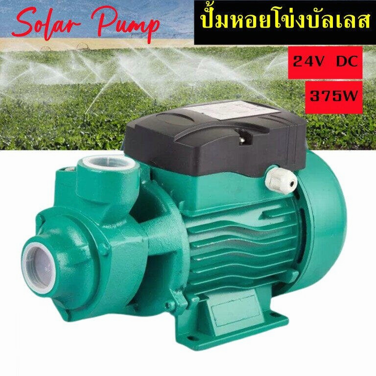 QB-60 230W 24VDC ปั๊มน้ำหอยโข่ง ยกสูงและปั๊มแบตเตอรี่พลังงานแสงอาทิตย์ขนาดใหญ่ 24V แปรง DC โซลาร์เซลล์แสงอาทิตย์
