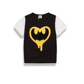 เสื้อยืดเด็ก BATMAN หัวใจ สีดำ