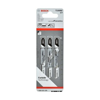 BOSCH ใบเลื่อยฉลุ เซรามิก (T 150RF) (3 ใบ/แพค) [2608633105]