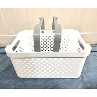 ตะกร้าหูหิ้ว ตะกร้าปิคนิค ตะกร้าเตรียมคลอด BK-115 ขนาด32*42*21cm Plastic basket