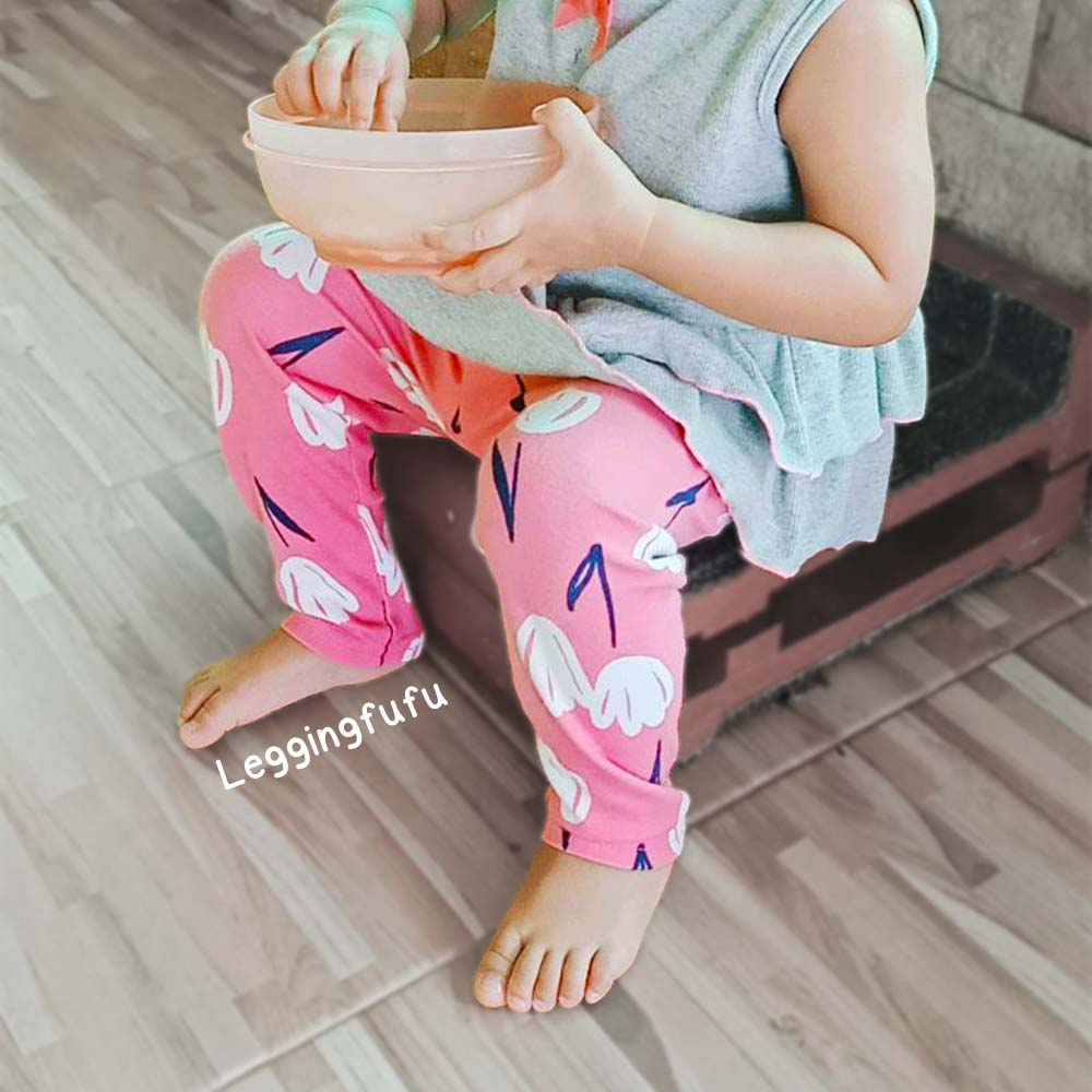 FUFU เลคกิ้งเด็กผู้หญิง อายุ 1-6 ปี Size S-XL  กางเกงขายาวเด็ก ผ้าฝ้ายผสม ยืดหยุ่นได้ดี (LEG-17) - รูปที่ 5