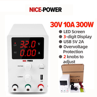 NICE-POWER R-SPS3010 110V/220V 30V 10A ปรับ LED จอแสดงผลดิจิตอล DC Power Supply Switching (สต๊อกไทย)