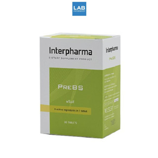 Interpharma PreBS  30tabs พรีบส์ - อาหารเสริมสำหรับผู้ป่วยโรคเบาหวานและผู้มีความเสี่ยง