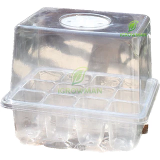ถาดเพาะเมล็ดทรงสูง 6หลุม / 12หลุม ถาดเพาะต้นกล้า ถาดปักชำกิ่ง seedling tray พร้อมฝาบ่มระบายอากาศ ควบแน่นต้นไม้