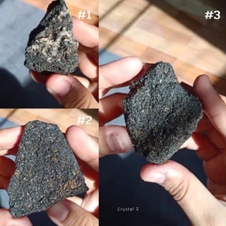 Black Tourmaline | ผลึกทัวร์มาลีน 🖤 หินดิบ ผลึกเล็ก สีดำ หินธรรมชาติ หินมงคล หินสะสม #1-#3