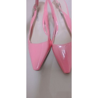 รองเท้าส้นสูงส้นเข็มสีชมพูนม​ Milk​y​ Pink​ Heels