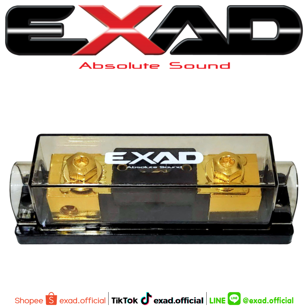 Fuse holders EXAD EX-100 กระบอกฟิวส์ก้ามปู 100A เข้า 1 ออก 1 ตลับฟิวส์ กล่องฟิวส์ ฟิวส์รถยนต์ ฟิวส์เครื่องเสียง