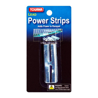 Tourna เทปตะกั่วถ่วงน้ำหนักไม้เทนนิส Lead Power Strips Racket Tennis | Silver ( 078914001314 , LD-6 )