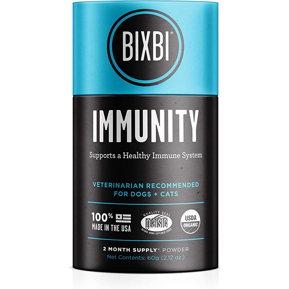 BIXBI Immunity สุนัข-แมว อาหารเสริมภูมิต้านทาน บำรุงสัตว์ป่วย ออแกนนิก 100% เกรด Top